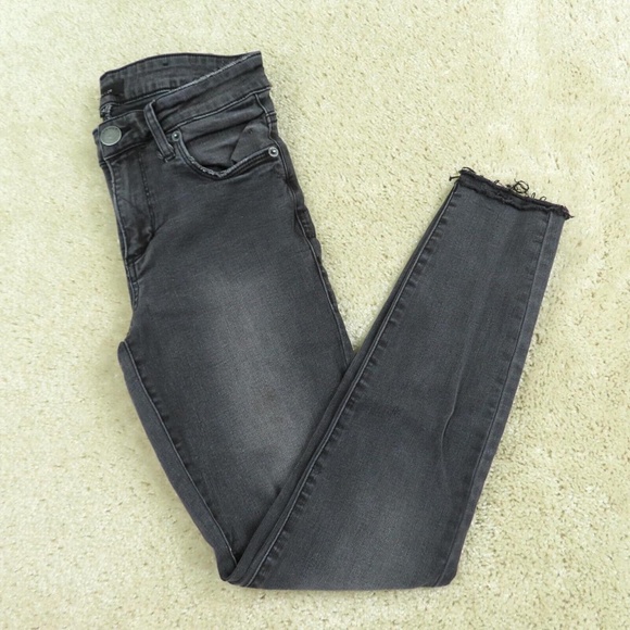 STS Blue Emma Crop Skinny Jean Size 29 Distressed Black - Picture 1 of 1